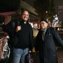 Konstantin and Akira Sakata, after gig in Super Deluxe, Tokyo